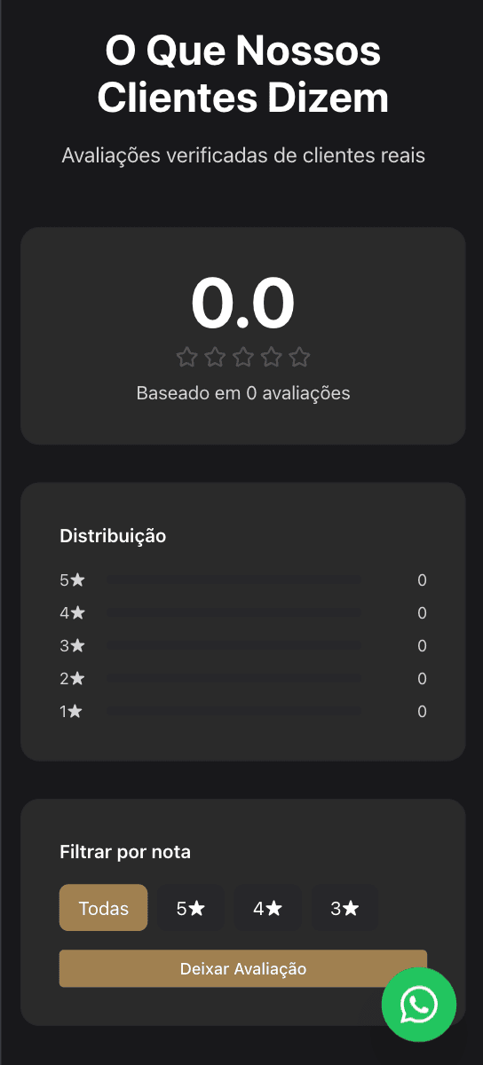 Sistema de avaliações